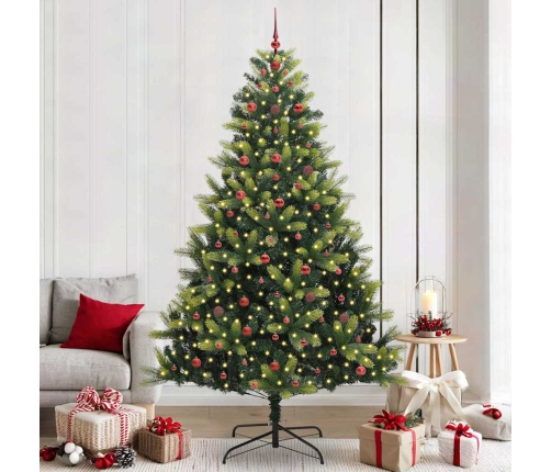 Mākslīgā Eņģu Ziemassvētku Eglīte 300 Led Lampiņas Zaļa 240 Cm Vidaxl