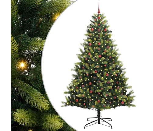 Mākslīgā Eņģu Ziemassvētku Eglīte 300 Led Lampiņas Zaļa 240 Cm Vidaxl