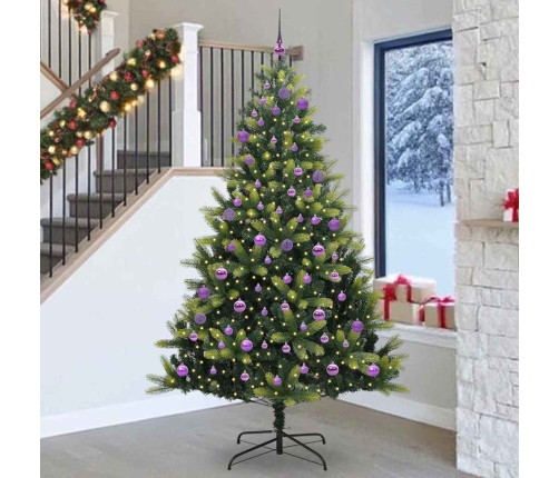 Mākslīgā Locāmā Ziemassvētku Egle Ar 300 Led Lampiņām 240 Cm Vidaxl