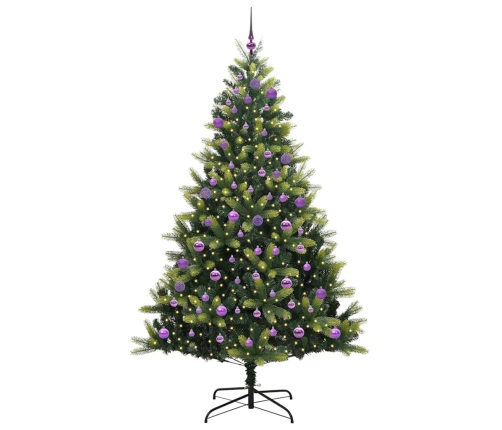 Mākslīgā Locāmā Ziemassvētku Egle Ar 300 Led Lampiņām 240 Cm Vidaxl