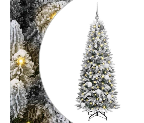 Mākslīgā Ziemassvētku Eglīte Balts 150 Cm Pvc Vidaxl