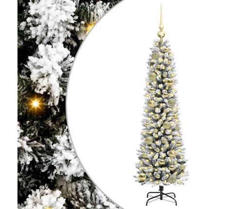 Mākslīgā Ziemassvētku Eglīte Su 150 Led Zaļš Un Balts 120 Cm Vidaxl