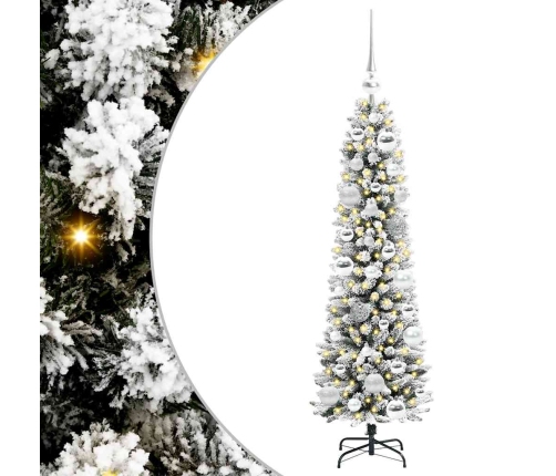 Mākslīgā Ziemassvētku Eglīte Su 150 Led Zaļš Un Balts 120 Cm Vidaxl