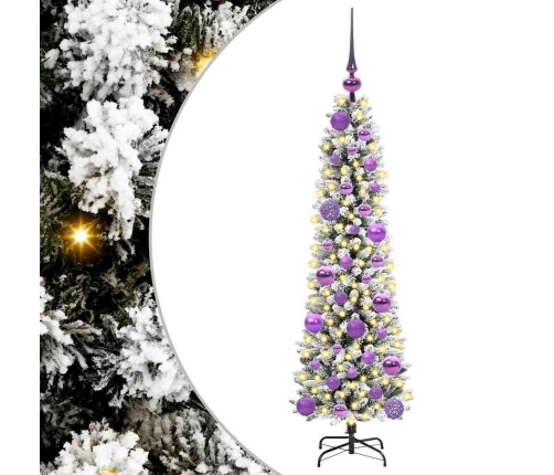 Mākslīgā Ziemassvētku Eglīte Su 150 Led Zaļš Un Balts 120 Cm Vidaxl