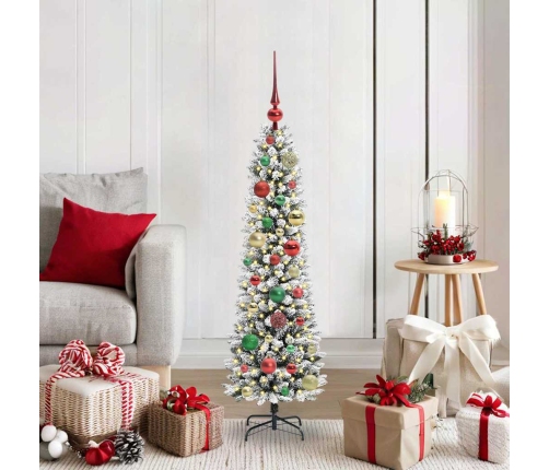 Mākslīgā Ziemassvētku Eglīte Su 150 Led Zaļš Un Balts 120 Cm Vidaxl