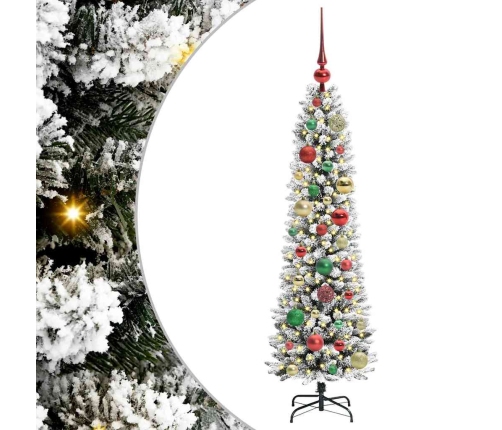 Mākslīgā Ziemassvētku Eglīte Su 150 Led Zaļš Un Balts 120 Cm Vidaxl