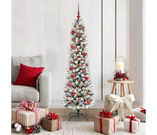 Mākslīgā Ziemassvētku Eglīte Su 150 Led Zaļš Un Balts 150 Cm Vidaxl