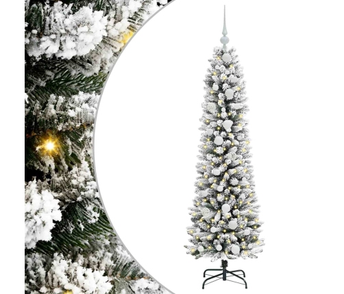 Mākslīgā Ziemassvētku Eglīte Su 150 Led Zaļš Un Balts 150 Cm Vidaxl