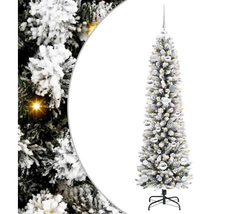 Mākslīgā Ziemassvētku Eglīte Su 150 Led Zaļš Un Balts 150 Cm Vidaxl