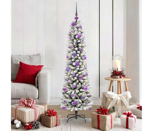 Mākslīgā Ziemassvētku Eglīte Su 150 Led Zaļš Un Balts 150 Cm Vidaxl