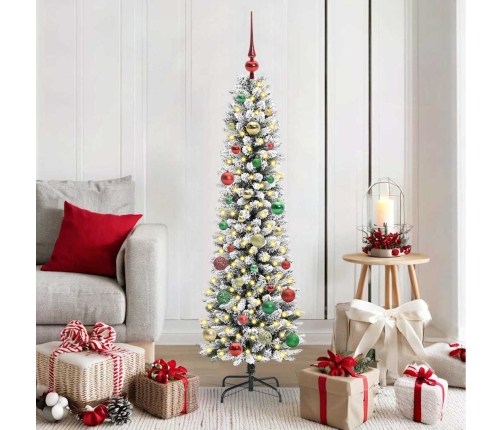 Mākslīgā Ziemassvētku Eglīte Su 150 Led Zaļš Un Balts 150 Cm Vidaxl