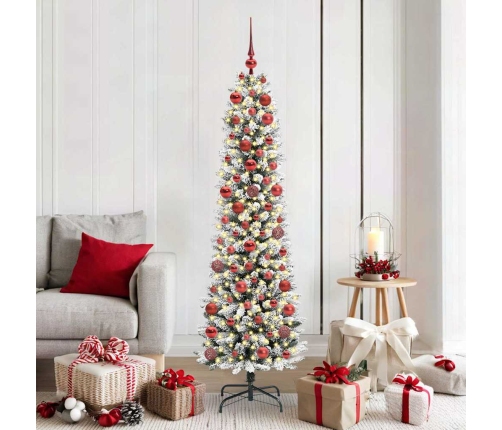 Mākslīgāziemassvētkueglīte With Leds Balts 180Cm Pvc Vidaxl