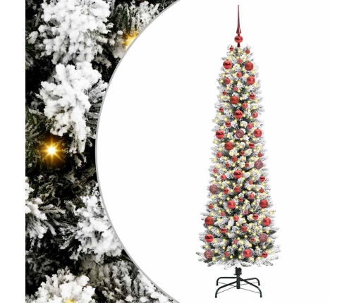 Mākslīgāziemassvētkueglīte With Leds Balts 180Cm Pvc Vidaxl