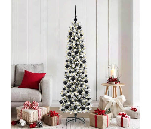 Mākslīgā Ziemassvētku Eglīte Su 300 Led Zaļš Un Balts 180 Cm Vidaxl