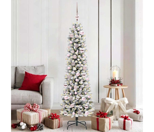 Mākslīgā Ziemassvētku Eglīte Su 300 Led Zaļš Un Balts 180 Cm Vidaxl