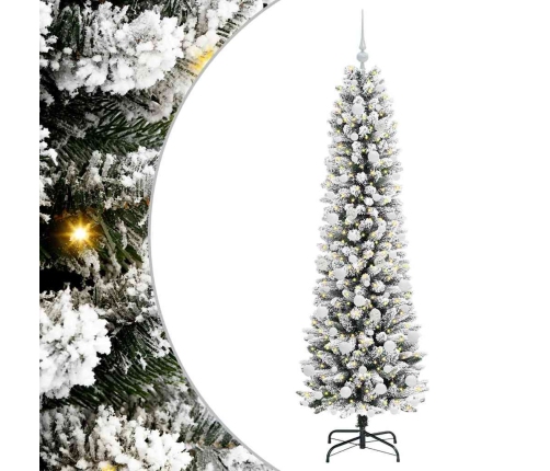 Mākslīgā Ziemassvētku Eglīte Su 300 Led Zaļš Un Balts 180 Cm Vidaxl