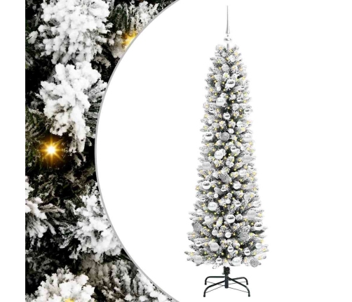 Mākslīgā Ziemassvētku Eglīte Su 300 Led Zaļš Un Balts 180 Cm Vidaxl