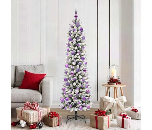 Mākslīgā Ziemassvētku Eglīte Su 300 Led Zaļš Un Balts 180 Cm Vidaxl