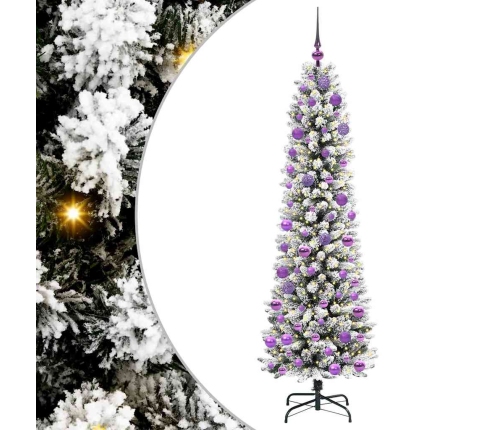 Mākslīgā Ziemassvētku Eglīte Su 300 Led Zaļš Un Balts 180 Cm Vidaxl