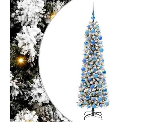 Mākslīgā Ziemassvētku Eglīte Su 300 Led Zaļš Un Balts 180 Cm Vidaxl