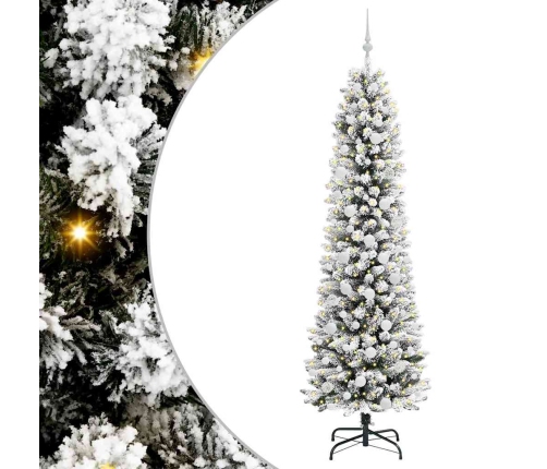 Mākslīgā Ziemassvētku Eglīte Su 300 Led Zaļš Un Balts 210 Cm Vidaxl