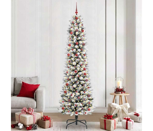 Mākslīgā Ziemassvētku Eglīte Su 300 Led Zaļš Un Balts 240 Cm Vidaxl