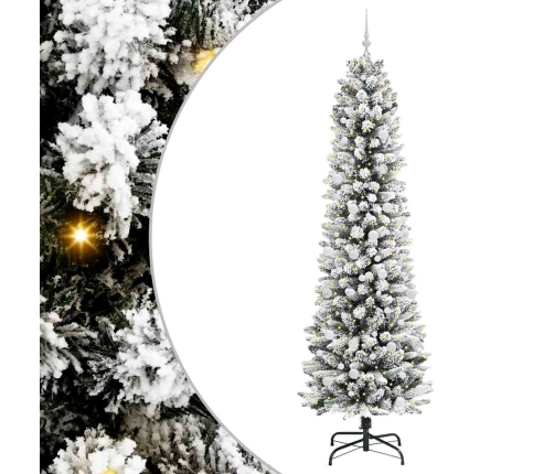 Mākslīgā Ziemassvētku Eglīte Su 300 Led Zaļš Un Balts 240 Cm Vidaxl