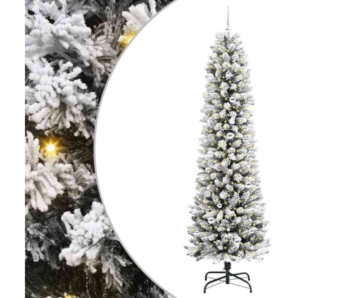 Mākslīgā Ziemassvētku Eglīte Su 300 Led Zaļš Un Balts 240 Cm Vidaxl