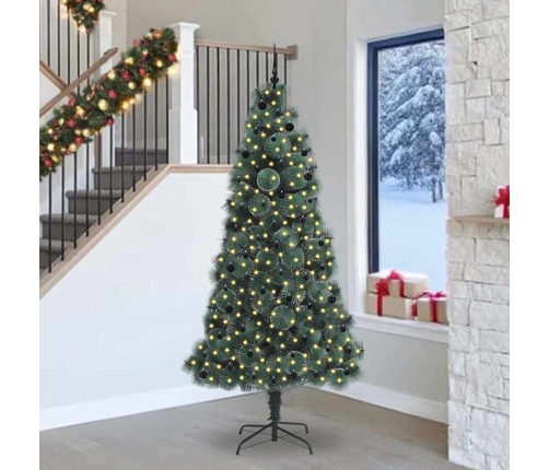 Mākslīgā Priekšdeguša Ziemassvētku Egle Ar Bumbiņu Komplektu Vidaxl