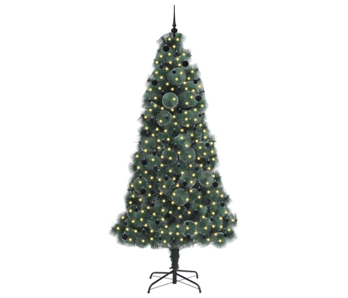 Mākslīgā Priekšdeguša Ziemassvētku Egle Ar Bumbiņu Komplektu Vidaxl