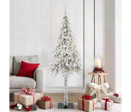 Ziemassvētku Eglīte Su 300 Led Balts 180 Cm Pe Un Tērauds Vidaxl