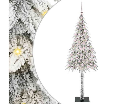 Ziemassvētku Eglīte Su 300 Led Balts 210 Cm Pe Un Tērauds Vidaxl