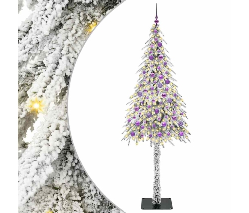 Ziemassvētku Eglīte Su 300 Led Balts 210 Cm Pe Un Tērauds Vidaxl