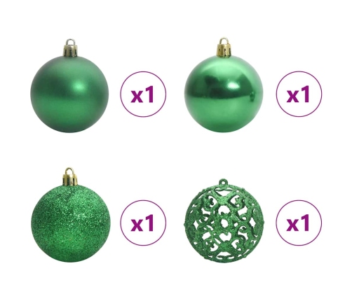 Mākslīgā Ziemassvētku Eglīte Zaļa 150 Cm Pvc Vidaxl