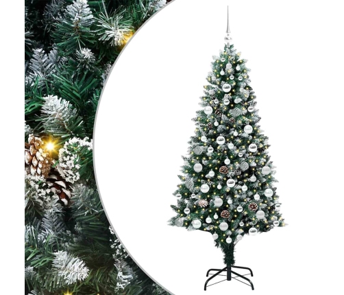 Mākslīgā Ziemassvētku Eglīte Su 300 Led Ar Statīvu Zaļa 180 Cm Vidaxl