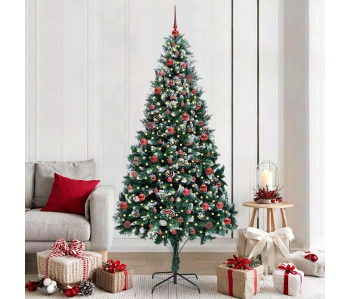 Mākslīgā Ziemassvētku Eglīte Su 300 Led Ar Statīvu Zaļa 210 Cm Vidaxl