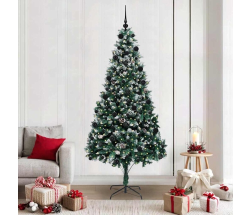 Mākslīgā Ziemassvētku Eglīte Su 300 Led Ar Statīvu Zaļa 210 Cm Vidaxl