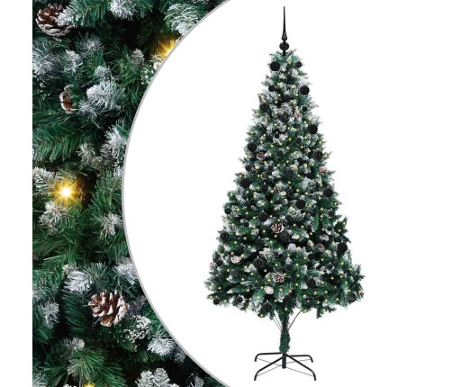 Mākslīgā Ziemassvētku Eglīte Su 300 Led Ar Statīvu Zaļa 210 Cm Vidaxl