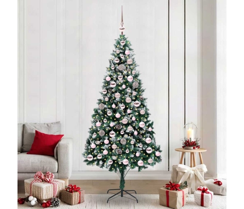 Mākslīgā Ziemassvētku Eglīte Su 300 Led Ar Statīvu Zaļa 210 Cm Vidaxl