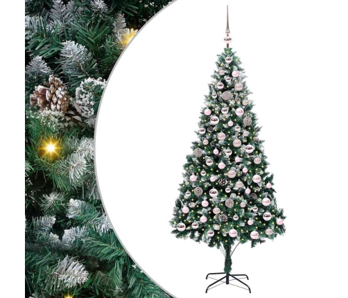 Mākslīgā Ziemassvētku Eglīte Su 300 Led Ar Statīvu Zaļa 210 Cm Vidaxl