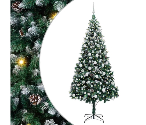 Mākslīgā Ziemassvētku Eglīte Zaļa 210 Cm Pvc Vidaxl