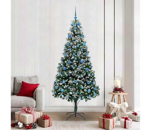 Mākslīgā Ziemassvētku Eglīte Su 300 Led Ar Statīvu Zaļa 210 Cm Vidaxl