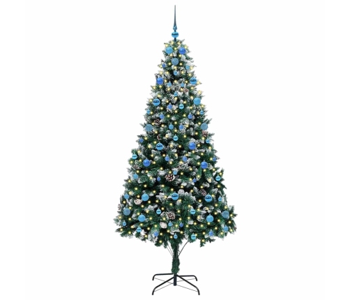 Mākslīgā Ziemassvētku Eglīte Su 300 Led Ar Statīvu Zaļa 210 Cm Vidaxl