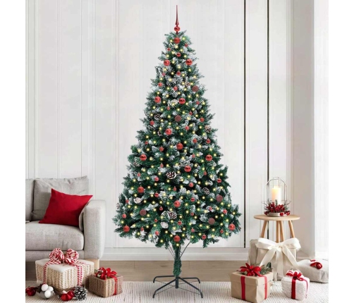 Mākslīgā Ziemassvētku Eglīte Su 300 Led Ar Statīvu Zaļa 240 Cm Vidaxl