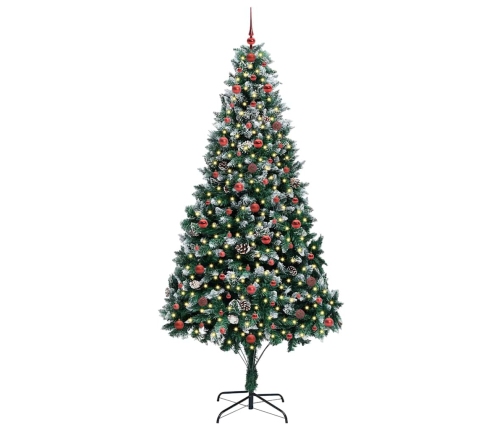 Mākslīgā Ziemassvētku Eglīte Su 300 Led Ar Statīvu Zaļa 240 Cm Vidaxl