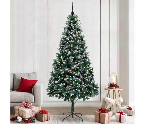 Mākslīgā Ziemassvētku Eglīte Su 300 Led Ar Statīvu Zaļa 240 Cm Vidaxl