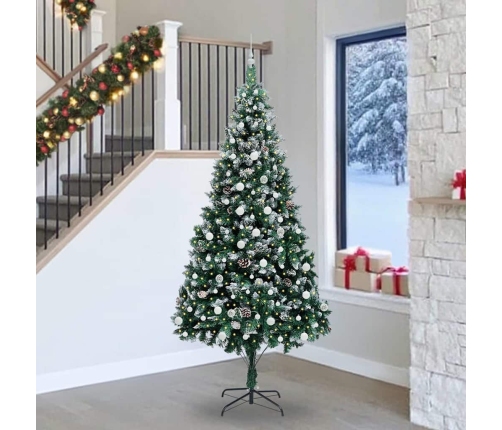 Mākslīgā Ziemassvētku Eglīte Su 300 Led Ar Statīvu Zaļa 240 Cm Vidaxl