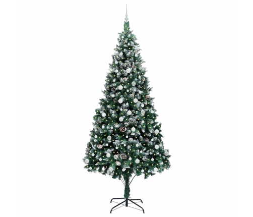 Mākslīgā Ziemassvētku Eglīte Su 300 Led Ar Statīvu Zaļa 240 Cm Vidaxl