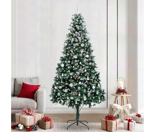 Mākslīgā Ziemassvētku Eglīte Su 300 Led Ar Statīvu Zaļa 240 Cm Vidaxl