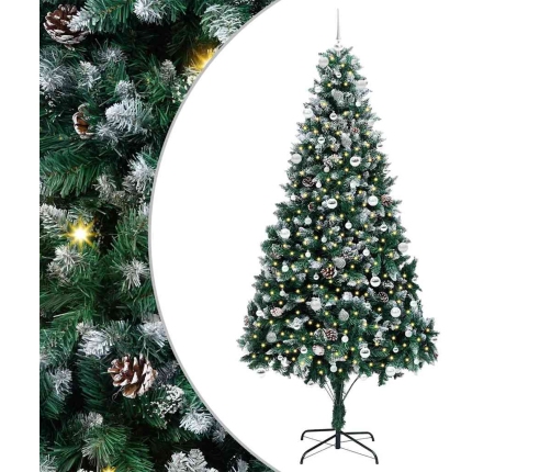 Mākslīgā Ziemassvētku Eglīte Su 300 Led Ar Statīvu Zaļa 240 Cm Vidaxl